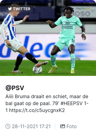 Voetbalgokken Twitter Feed